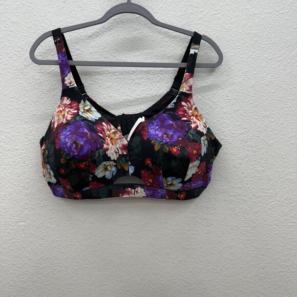 Cacique Floral Lighty Lined No Wire Adjustable Strap Bra Womens size 46C - Picture 1 of 6